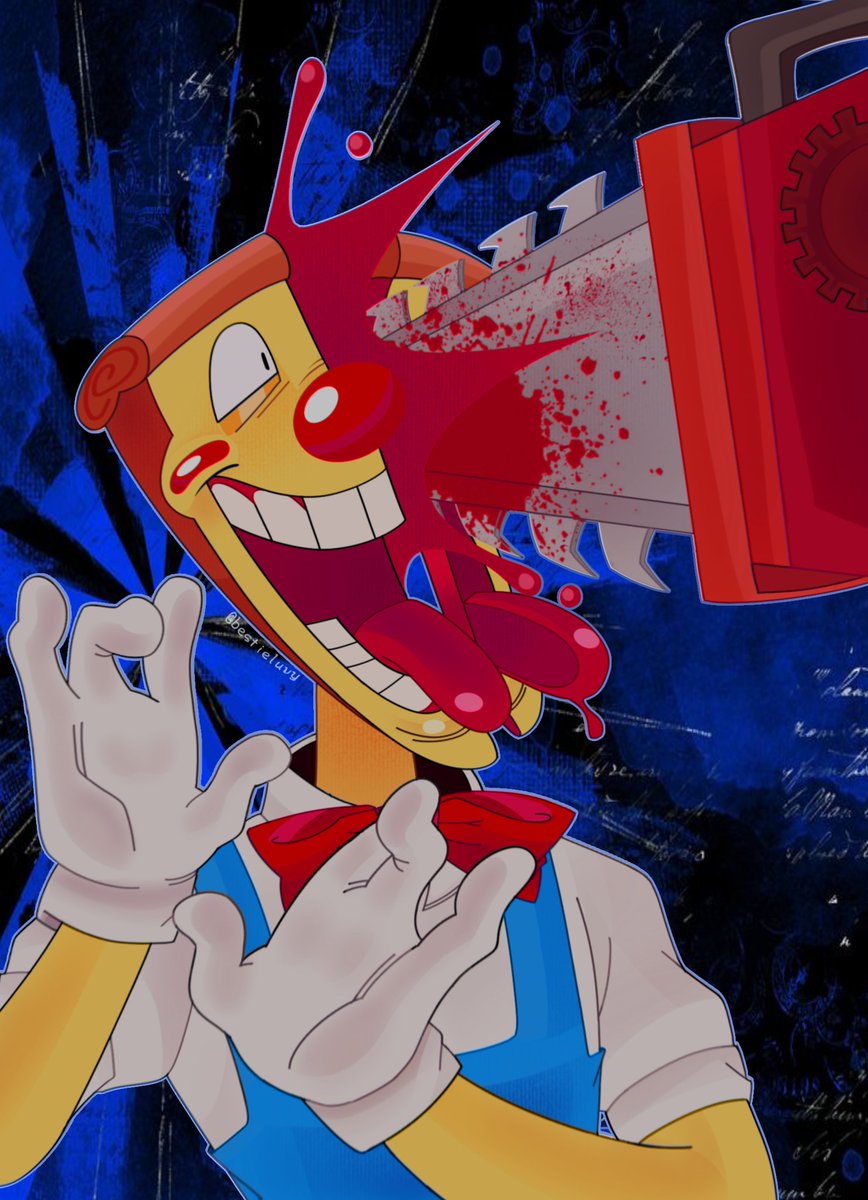 [TW: blood? Tomato sauce..]
I was gonna post this on Halloween, but oh well I finished it late.😿
#pizzatower #pizzatowerfanart #pizzahead