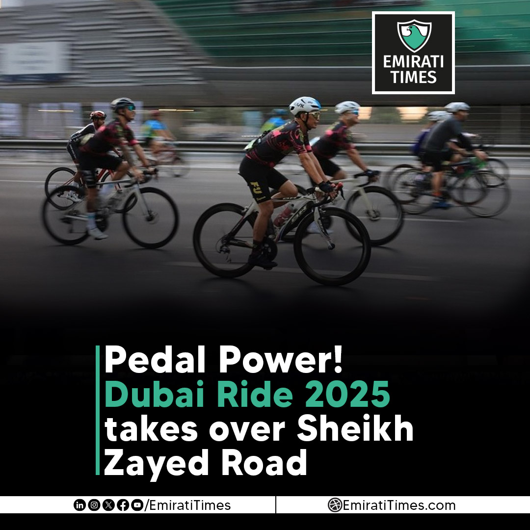 EmiratiTimes's tweet image. Thousands cycled through Sheikh Zayed Road for Dubai Ride 2025, launching the Dubai Fitness Challenge with family routes and speed laps.
emiratitimes.com/dubai-ride-6th…

#DubaiRide #DubaiFitnessChallenge #SheikhZayedRoad #EmiratiTimes #DowntownDubai #SpeedLaps @DPWorldUAE  @rta_dubai