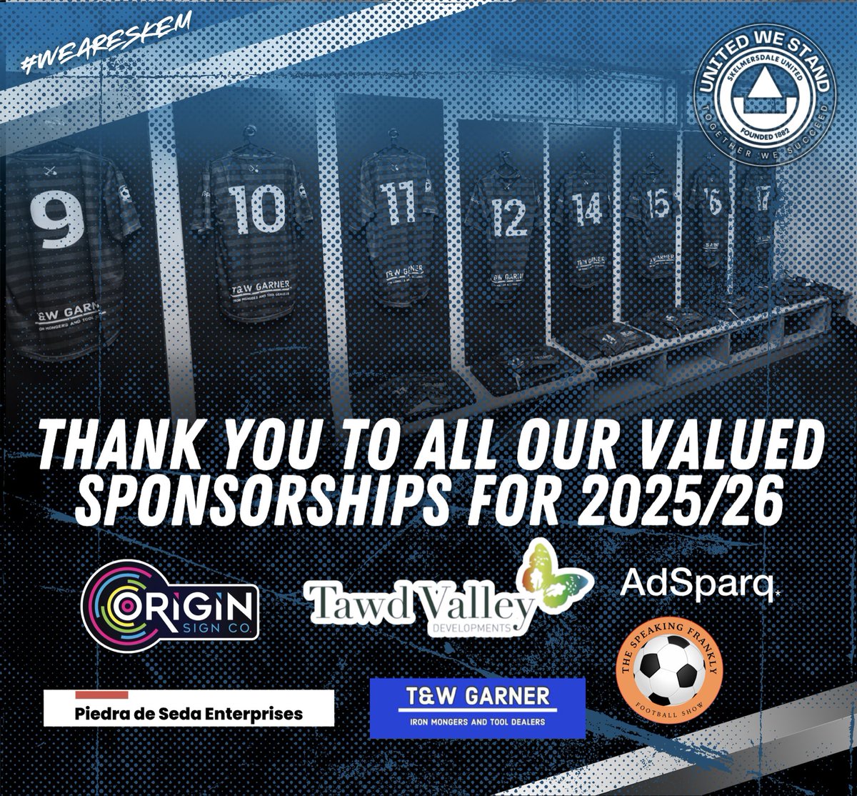 Skemutdofficial's tweet photo. Thank You 💙
#weareskem #skem #united #blue #blueboys #supportyourlocal #showyoursupport #newera #notjustagame #crosbyunited #football #yourtown #thankyou #sponsor #sponsorships #thanks https://t.co/XGmBGKad4J