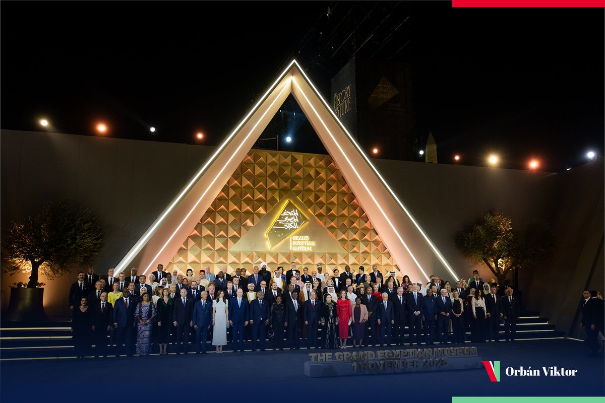Yesterday, it was an honour to represent Hungary alongside more than 40 heads of state and government at the opening of the Grand Egyptian Museum in Cairo, the largest museum in the world devoted to the heritage of ancient Egypt. 

Congratulations to President <a href="/AlsisiOfficial/">Abdelfattah Elsisi</a> for