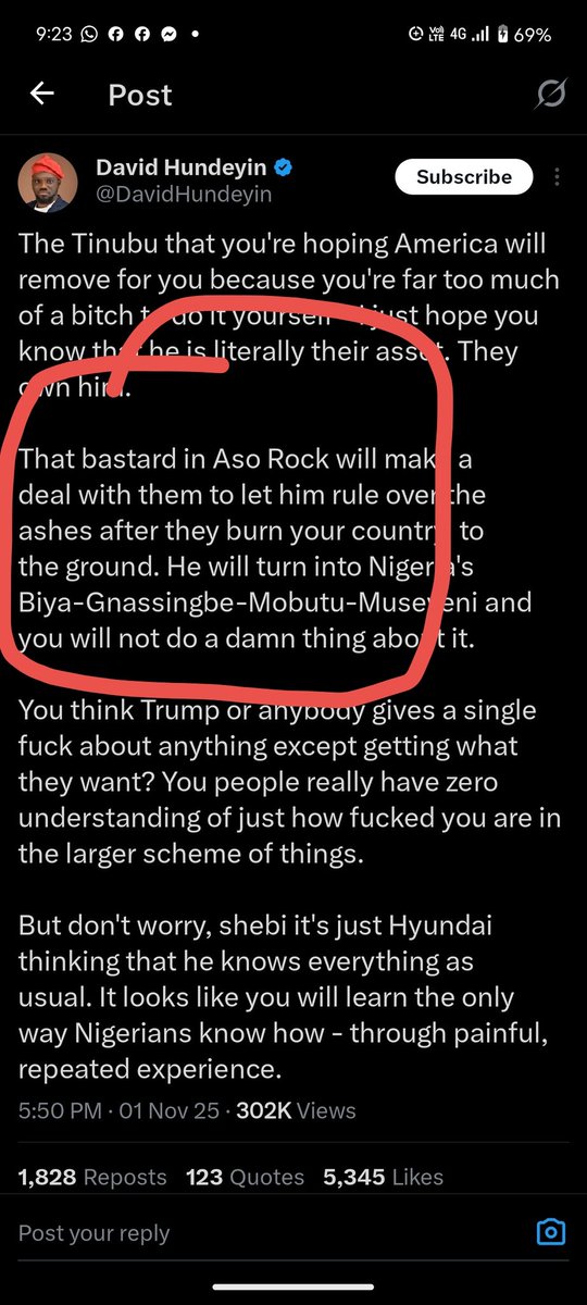 He called our president bastards and the Yoruba are totally silent... What a shameless tribe 😂😂