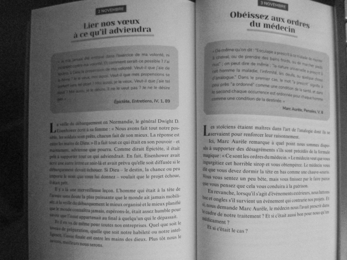 " Lier nos vœux à ce qu'il adviendra et obéissez aux ordres du médecin…" 
     (365 jours avec les stoïciens, Ryan Holiday)
          #BonDimanche