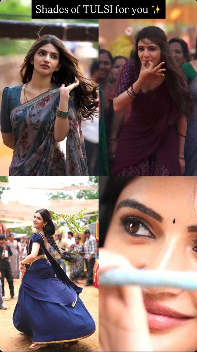 Shades of tulsi for you 💜🧿✨ #sreeleela 

#MASSJathara <a href="/sreeleela14/">Sreeleela</a>