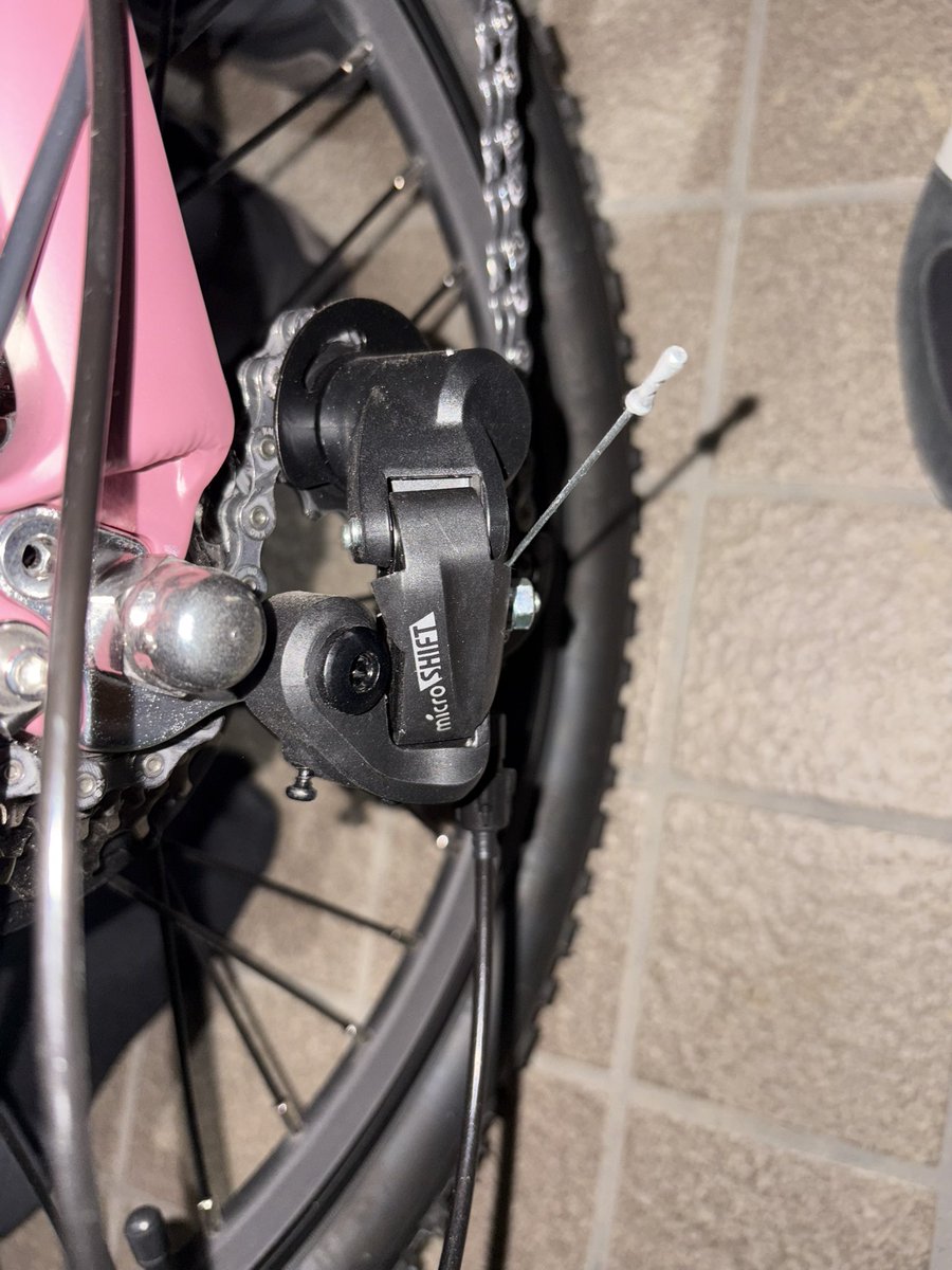 BimoBimo3's tweet image. Mate Cityはマイクロシフトの7sか〜。今日チェーン落ちたから、保証期間だから自分で調整せずにショップに持って行くけど、ズレてる気がしないんだよな〜