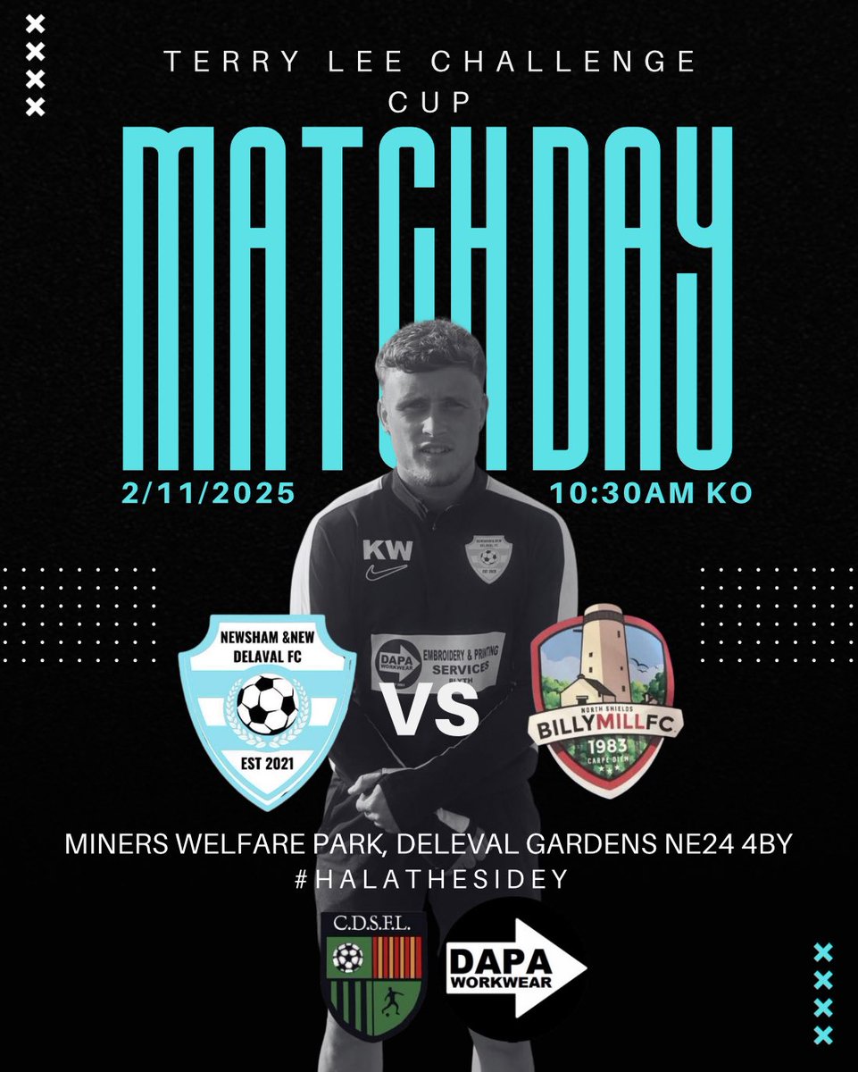 ⚽️ MATCHDAY! ⚽️

Side Club Vs Billy Mill FC

Two unbeaten sides in the league battle it out in the quarter final of the cup. Can only be one winner…Who will march on to the next round?

#HalaTheSidey

🖤💛🩵🤍