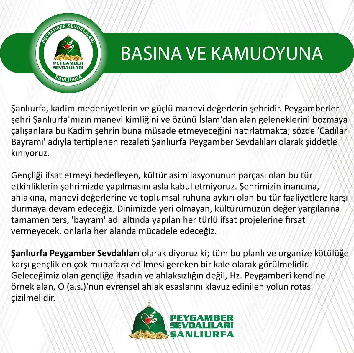 📌BASINA VE KAMUOYUNA...