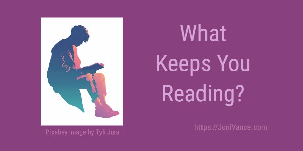 What Keeps You Reading? What topics interest or help you? jonivance.com/blog/what-keep… via <a href="/AuthorJoniVance/">Joni Vance</a>