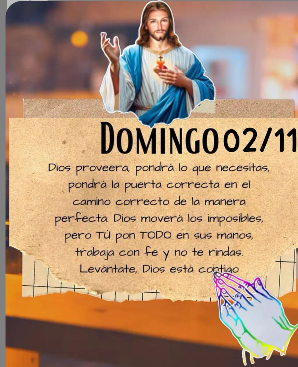NidiaArguello2's tweet image. Dios,gracias por el regalo de la vida,hoy queremos estar conectados contigo para crecer,servir y amar,que tu luz sea nuestro guía,tu gracia nuestra fuerza,tu amor nuestro impulso,ayúdanos ver tu mano en cada detalle y vivir con total entrega a Ti🙏
Feliz domingo Mis Amores💛