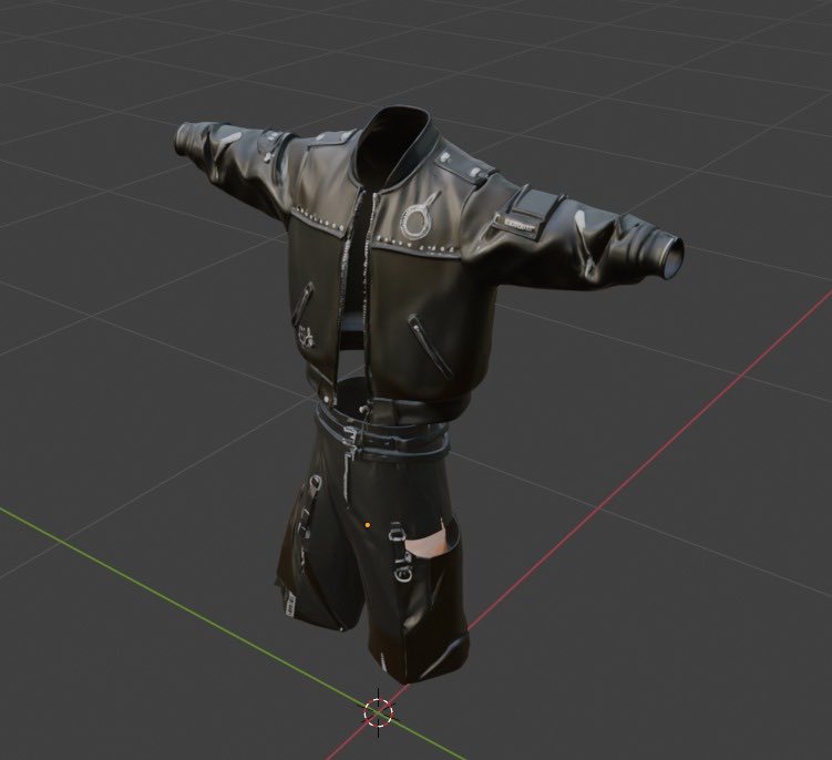 VertexMesh's tweet image. A VRC avatar outfit in progress 🔥🔥🔥.DM for your avatar model, collabs welcome . #vtuber #vrchats #vrchat #3d #3dmodels #VRC #hololive #blender #Unity
