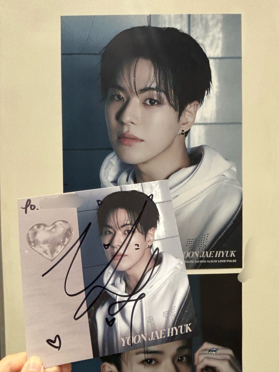 TREASURE ジェヒョク サイン入り ポラロイド treasure ジェヒョク サイン入りポラロイド treasure ジェヒョク