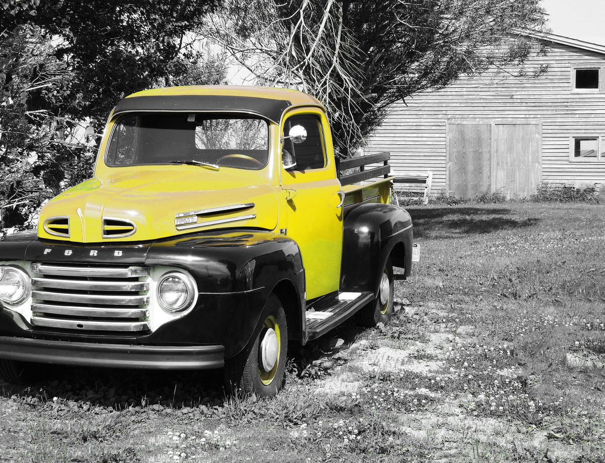 Who does not enjoy an old pick up truck like this one I often see in Cow Head.