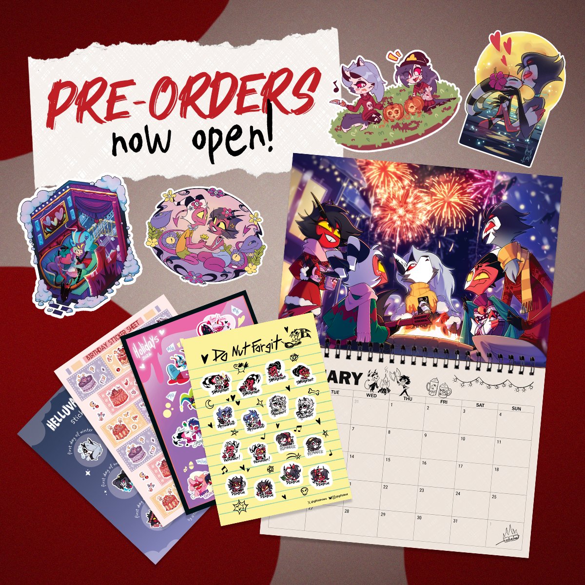 IT'S HERE!!! Preorders are now open for Helluva Calendar 2026 🎉🎉 Grab yours before 23rd Nov! ⬇️
#helluvaboss #helluvacalendar