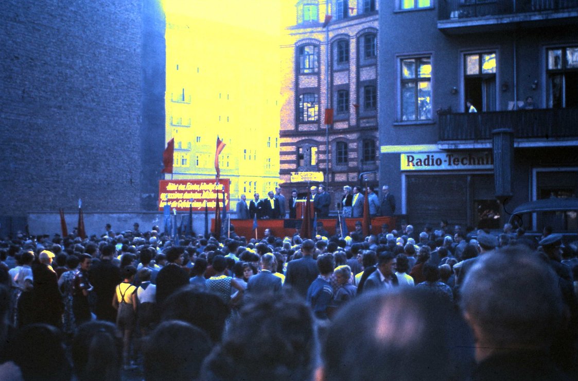 East Berlin, 11 September 1959. I post photographs taken on my many Berlin visits in the 1950s and 1960s. 180 unique historic street images of East and West Berlin are in my book "Berlin in the Cold War" (Amberley Publishing). #Berlin #DDR #GDR