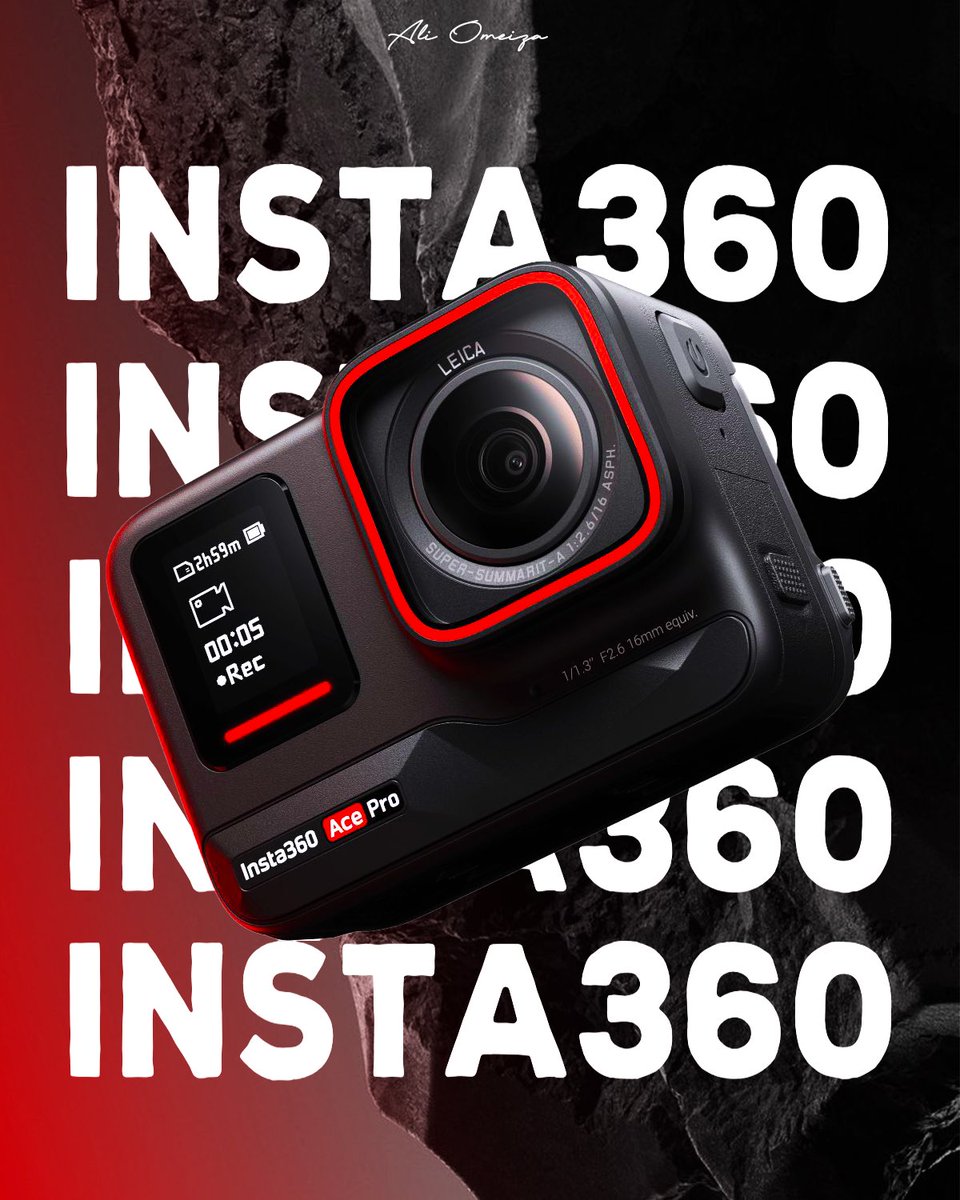 Day 2 of 90:
Created this Poster design of <a href="/insta360/">Insta360</a> Ace Pro. This was done on photoshop, so let me know what you think 🙏🏽❤️