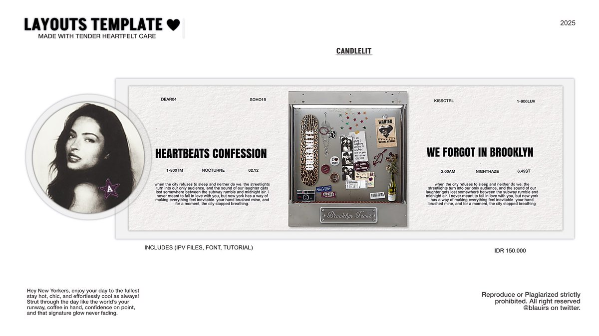 blauirs's tweet image. any interaction would be appreciated ♡ 

attention new yorkers ★____★ my catalog layout template is finally here for creatives who like to do it with style and confidence. designed for those who want their projects to stand out. own it and do not miss out, girlies!

#zonauang