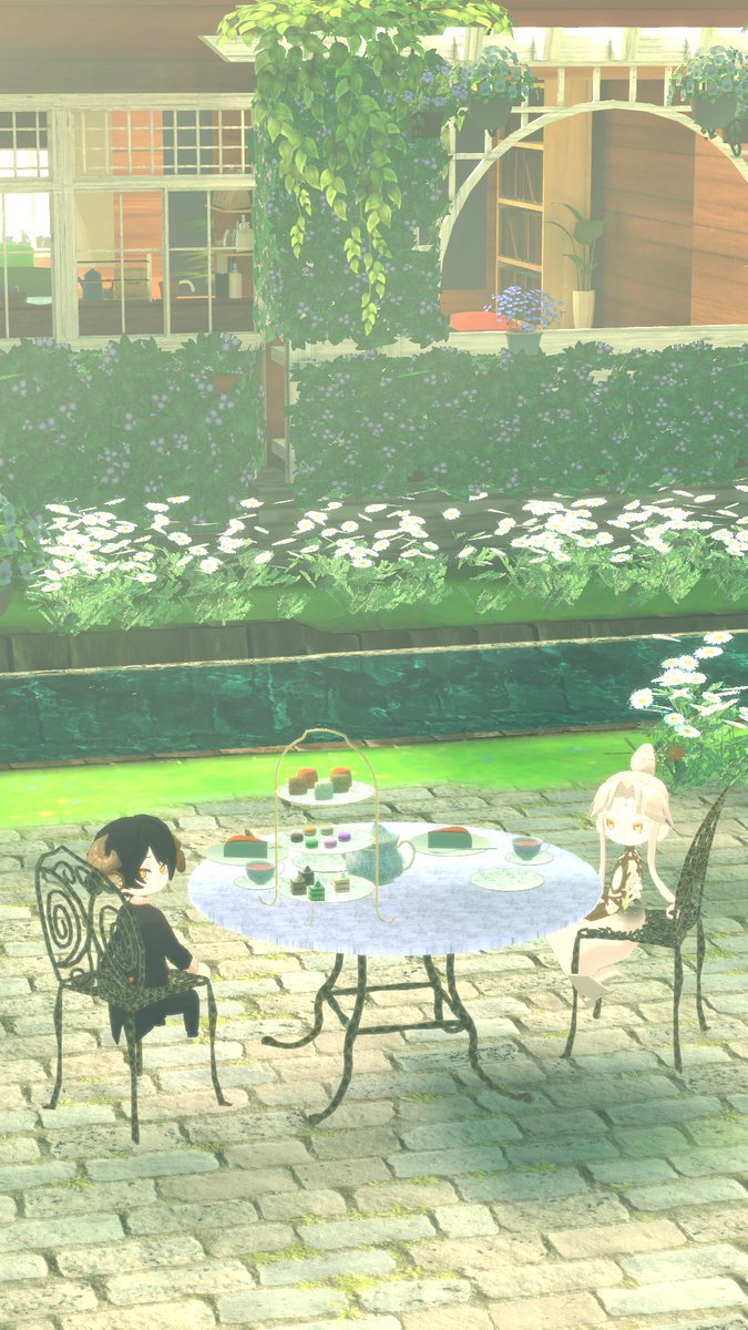 お茶会をしました☕ 
お相手は白蓮さん #_Datura___
