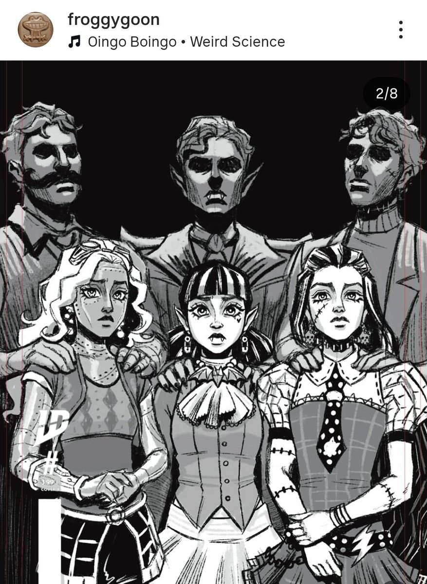 i wish we could get darker Monster High books, this art style would be so cool in it...