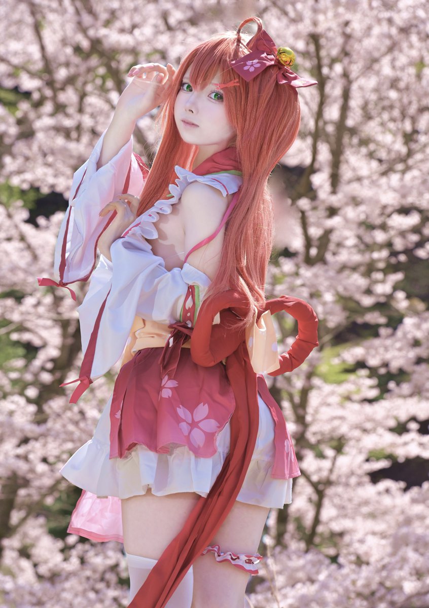 mahina_cos's tweet image. 【cosplay】

・

                🌸電脳神社の愛され巫女🌸

・

ホロライブ/さくらみこ