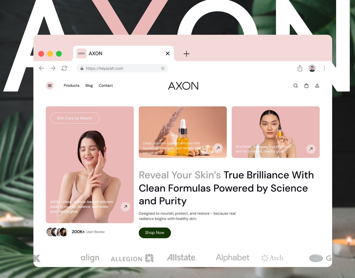 fivrostudio's tweet image. AXON — A Clean &amp;amp; Modern Skincare Website UI

Experience skincare that blends science with simplicity.

Let&apos;s check in comment box for full case study 👇

#uidesign #uxdesign #landingpageui #skincare #ecommerc #websitedesign