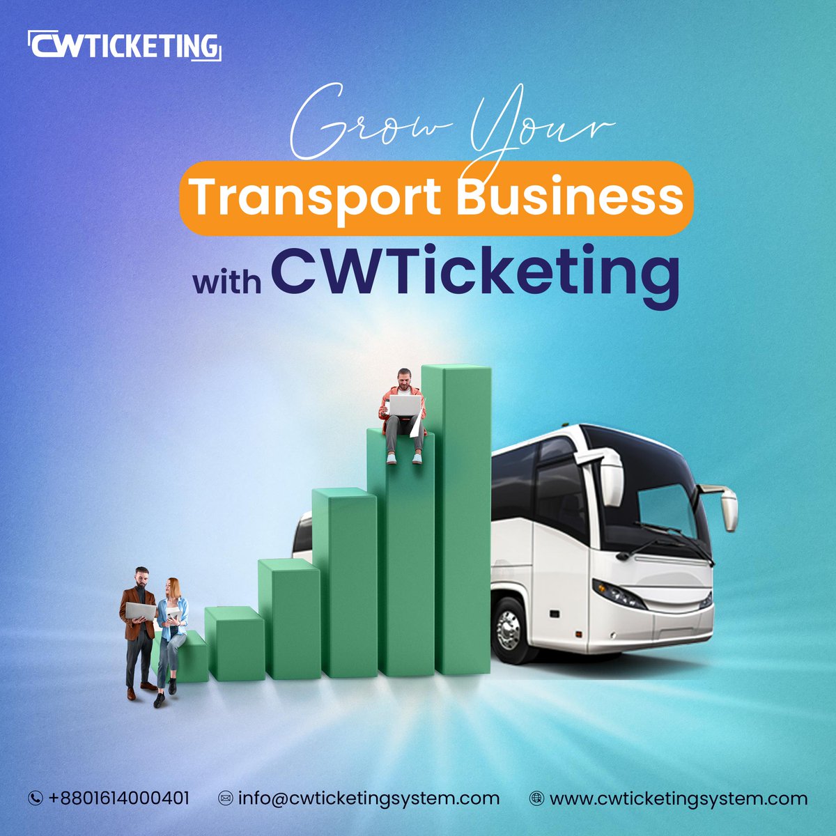 CwTicket's tweet image. Grow Your Transport Business with CWTicketing.

✅ Real-time seat tracking
✅ Android POS for counters
✅ White-label portals
✅ Commission &amp;amp; vendor management

📞 +8801614000401
📧 info@cwticketingsystem.com
🌐 cwticketingsystem.com

#TransportTech #BusBookingSystem