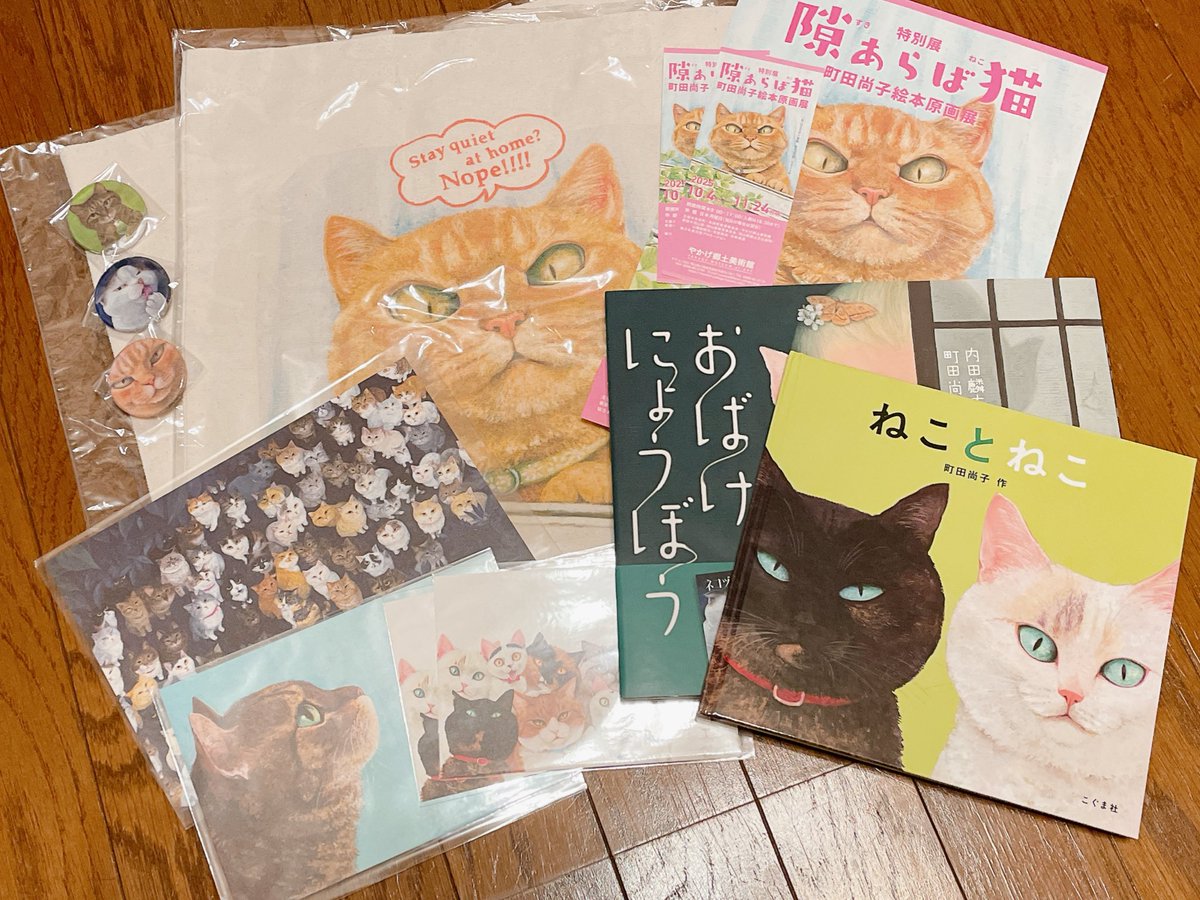presentomomomo_'s tweet photo. 今日は #やかげ郷土美術館 へ行って来ました
町田尚子さんの描く猫達は可愛いがいっぱい詰まってて本当に大好き♡𓃠♡
楽しくて癒された1日でした🥰

#隙あらば猫
#町田尚子絵本原画展 https://t.co/YBGaURrxLE