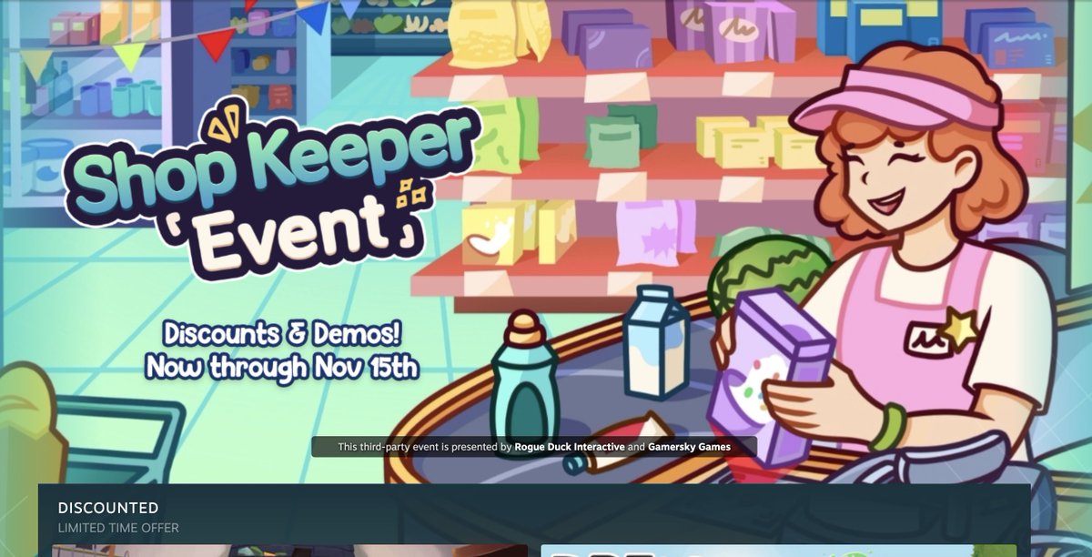 Lya_Mgtt's tweet image. Magical Greenhouse is taking part in the Shop Keeper Event organized by @rogueducknet ✨🌸
Spotted some friends&apos; games: Glimvale from @Starxiss + @isiodae &amp;amp; Kokoro Kitchen from @Axie_Lotls 💖
#indiegames #indiegamedevs #cozygames #SteamShopKeepers