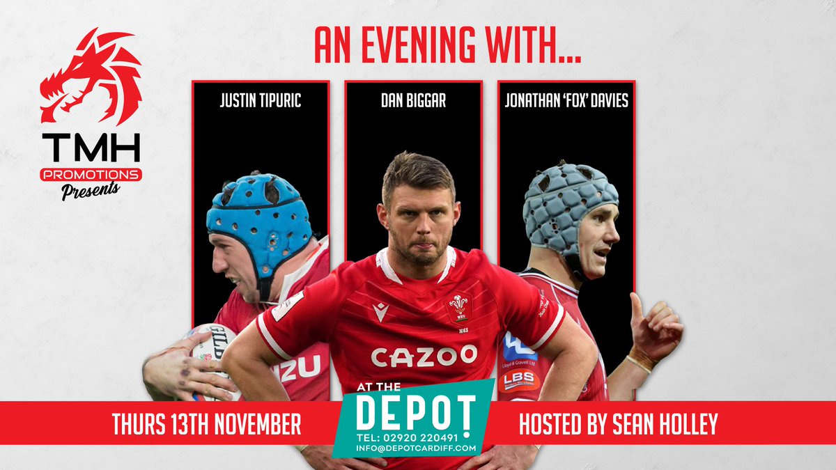 🏴󠁧󠁢󠁷󠁬󠁳󠁿🏉🏴󠁧󠁢󠁷󠁬󠁳󠁿🏉🏴󠁧󠁢󠁷󠁬󠁳󠁿🏉🏴󠁧󠁢󠁷󠁬󠁳󠁿🏉🏴󠁧󠁢󠁷󠁬󠁳󠁿🏉🏴󠁧󠁢󠁷󠁬󠁳󠁿
Less than 2 weeks to go until we bring you a massive rugby show in Cardiff!!

Dan Biggar
Justin Tipuric
Jon Fox Davies

Tickets still available 👇

tmhpromotions.com