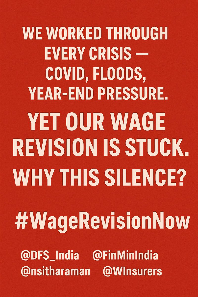 “Respect Our Work, Honor Your Word — Notify Wage Revision Now!”
#Leaders_ActNow
#GIPSAchuppiTodo
#PSGICsWageRevision
#PSGICWageRevision
#PSGICOnParWithLIC
