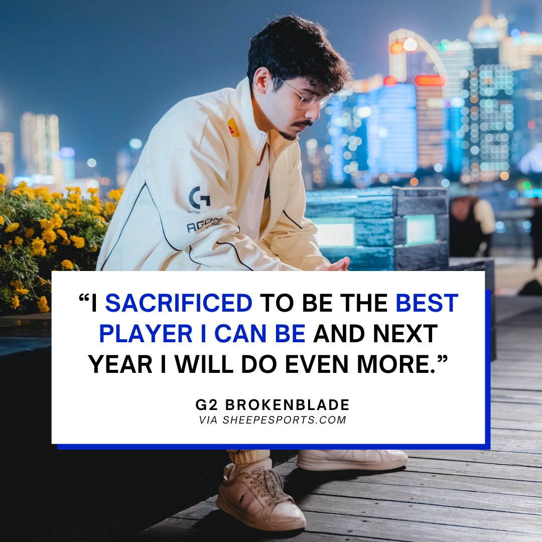 🇩🇪🇹🇷 <a href="/BrokenBlade/">Sergen Çelik</a>: "I don't really have time to do many more things. I sacrifice family time, friends’ time, my own time, time with my girlfriend — everything I sacrificed to be the best player I can be and next year I will do even more."

(Via <a href="/Sheep_Esports/">Sheep Esports</a>)