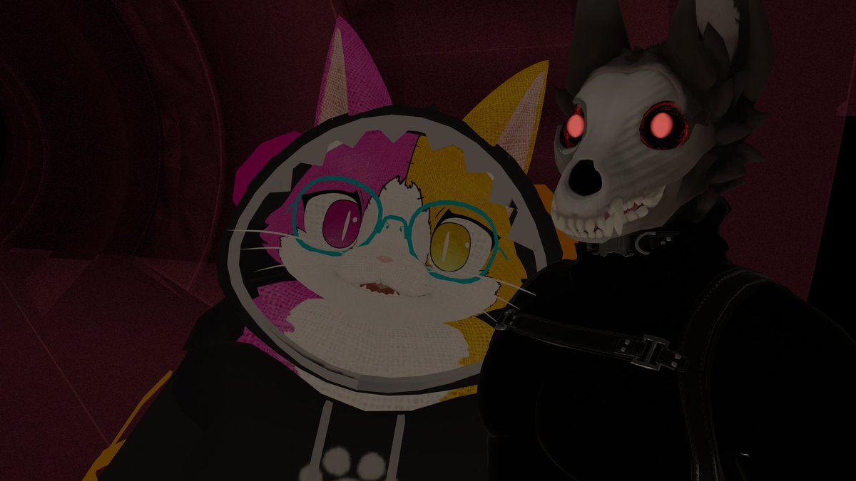 AkaiNeko_VRC's tweet photo. Getting scared at an event with my friend // 友達とのイベントで怖くなった

Happy (lated) Halloween!
 #JustBClub #Vrchat #VRC #らすちんワークス https://t.co/xsbQI8JMaw