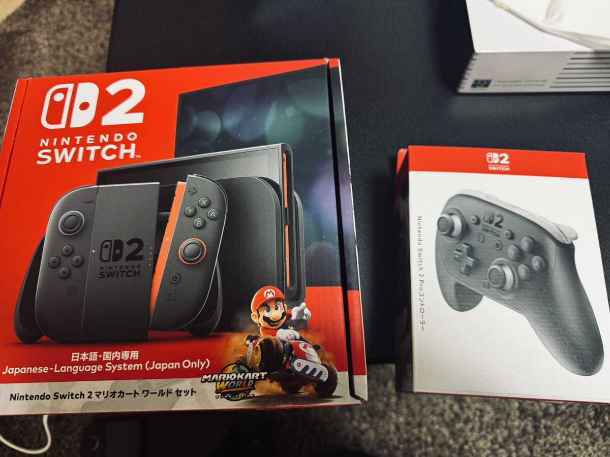 忙しくて開封していなかったSwitch2
ようやくご対面👏