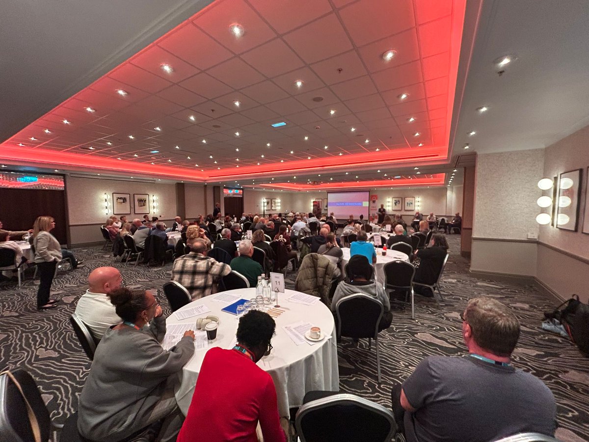 Deanneferguson's tweet photo. Fantastic address from GMB General Secretary Gary Smith at the Public Sector Local Government Conference, focusing on campaigns driven by our members’ needs and staying true to our core union values.
#GMBUnion #PublicServices #Organising #UnionStrong https://t.co/S1xaBcnf73