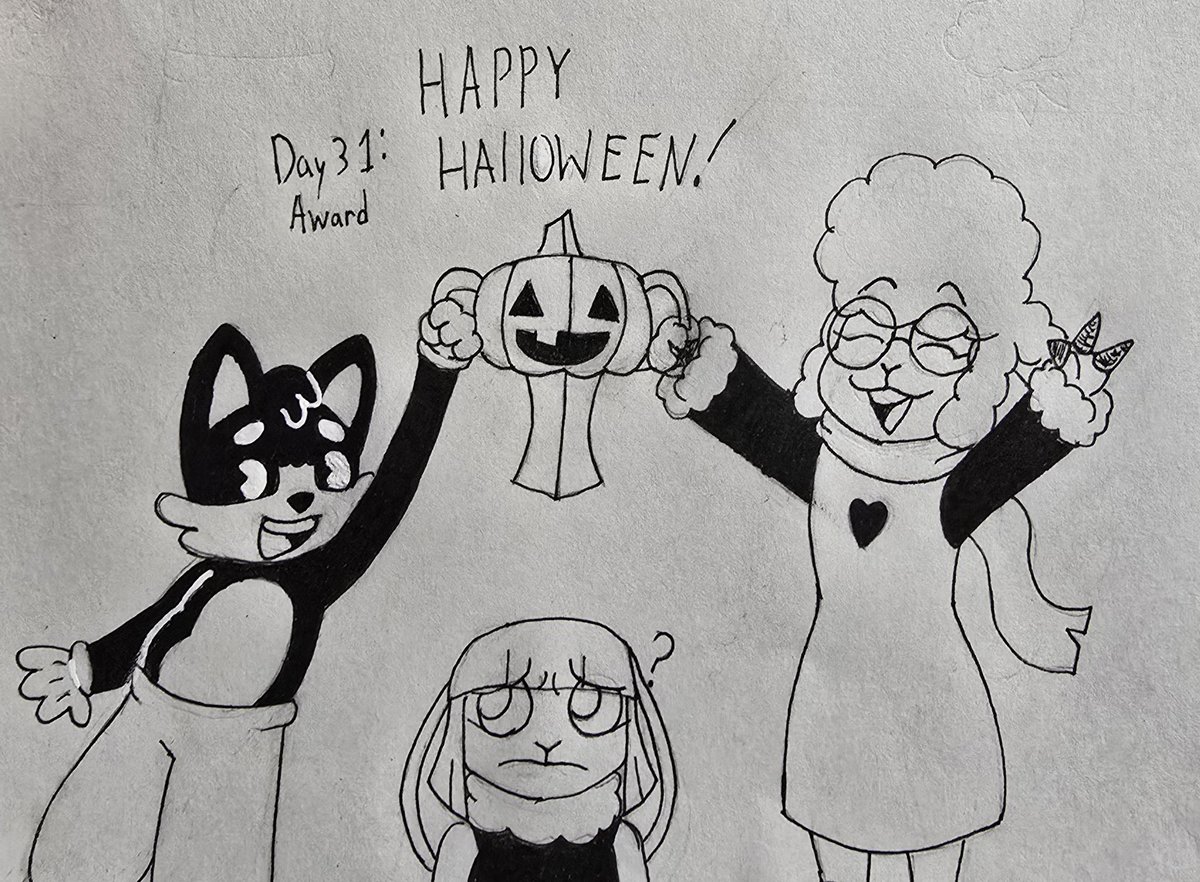 WizardCorgi's tweet image. #Inktober day 31st: Award
IM DONE AND HAPPY HALLOWEEN :)