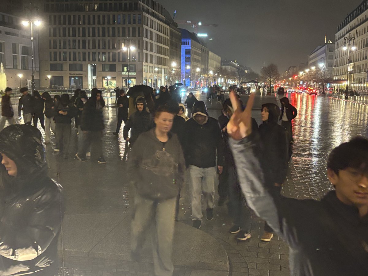 JMSGerman's tweet photo. Followed by a night walk to the Brandenburg gate and the Jewish Memorial. https://t.co/xc0BmclL39