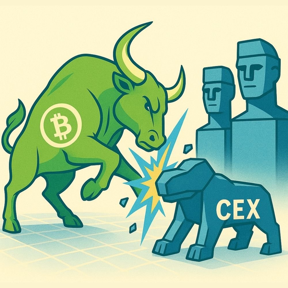 BCH Bull puts you back in control. CEXs dangerously hold your keys, freeze your funds, and gamble with your trust. Go on-chain, transparent, permissionless.