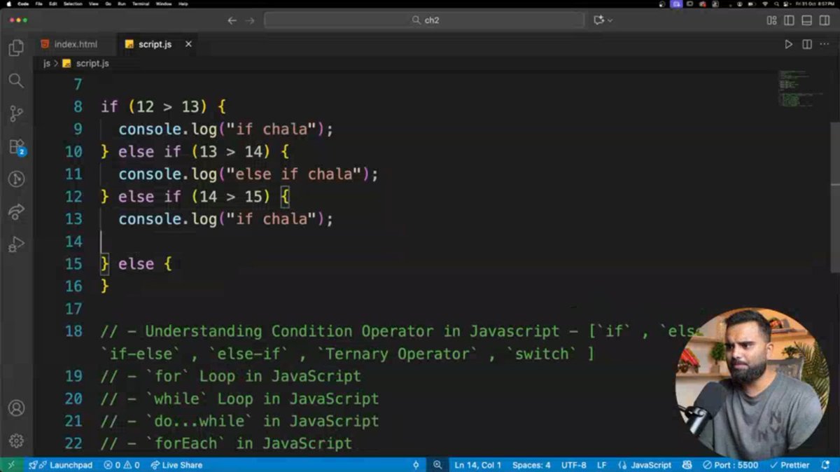 TheMindcrafted's tweet photo. Day 26 – Cohort 2.0🚀

Sharpened my skills on JavaScript conditionals &amp; loops! 💡 Practiced lots of logic based questions with if-else, switch, and different loops. The problem-solving game is getting stronger every day!
#Day26 #TheMindcrafted #JavaScript #100DaysOfCode #WebDev https://t.co/PLxr5HJ4kz