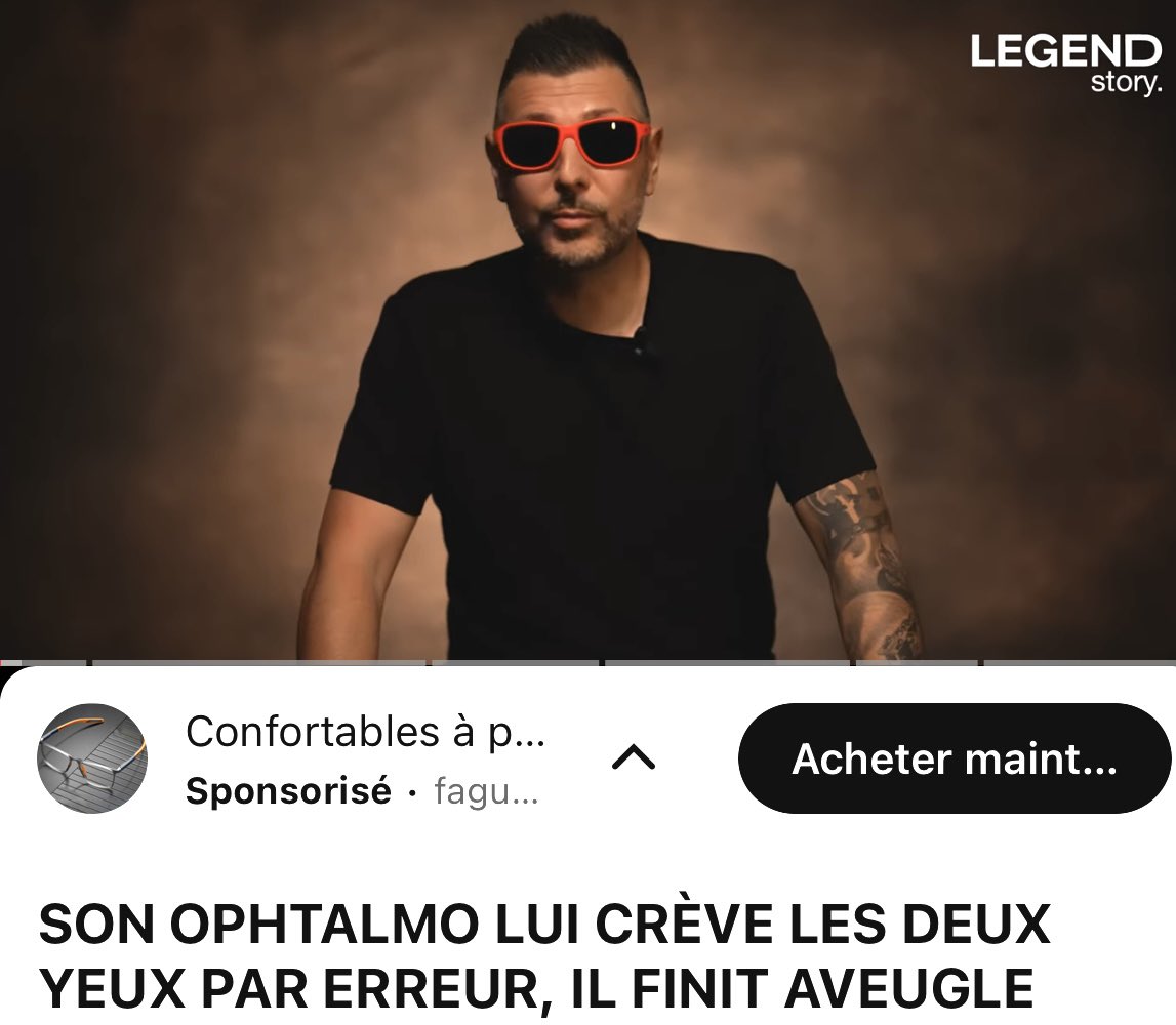 f_philippot's tweet photo. Témoignage glaçant et réalité scandaleuse ! 
À diffuser partout ; il faut stopper une situation inadmissible qui perdure encore aujourd’hui ⤵️

Un homme va très bien, il va chez son ophtalmo à Marseille qui « lui crève par erreur les 2 yeux ».
Il finit aveugle.
Il souffre aujourd’hui quotidiennement.
Son témoignage est bouleversant, incroyable. On a beaucoup de compassion pour lui.
Et on partage sa rage : car on apprend qu’il n’est pas la seule victime de cet ophtalmo ! « Plusieurs victimes ont été plongées dans le noir à cause de lui » !

« Médecin » monstrueux même pas capable de présenter la moindre excuse et qui continue d’exercer aujourd’hui !!

Comment est-ce possible ?
Ce type devrait être en taule !

➡️ Le Conseil de l’Ordre a sauté à la gorge du moindre médecin qui remettait en cause le narratif covidiste. Qui critique les vaccins ! La justice les a pourchassés.
Et là ? Rien ou quasiment rien ! 6 mois de suspension et c’est suspendu car appel.
6 mois !…Honte au Conseil de l’Ordre une nouvelle fois !
Honte à la Justice !

C’est RÉVOLTANT !
(Article de presse sur cet ophtalmo monstrueux : https://t.co/3gIX87Iy3U)

« Cet homme n'est pas un médecin, mais un voyou en blouse blanche, un boucher, mon bourreau » !

La vidéo sur LEGEND ➡️ https://t.co/kHJb68y6VQ

Partagez partout svp ! Ce monstre CONTINUE d’exercer aujourd’hui !