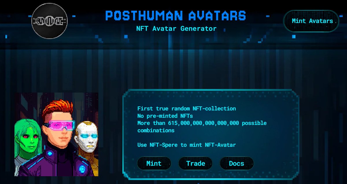 Dmitriy777D777's tweet image. Stake with @POSTHUMAN_DVS 🧬
Collect NFT Spheres 🌐 and evolve them into one-of-a-kind Avatars 👽 - humans, robots, and aliens across 6 rarity tiers!

Mint your own 🔥
👉 mint-posthuman-avatar.omniflix.market

Supported by @SputnikNetwork ⚡
#Posthuman #NFT #Cosmos #Web3