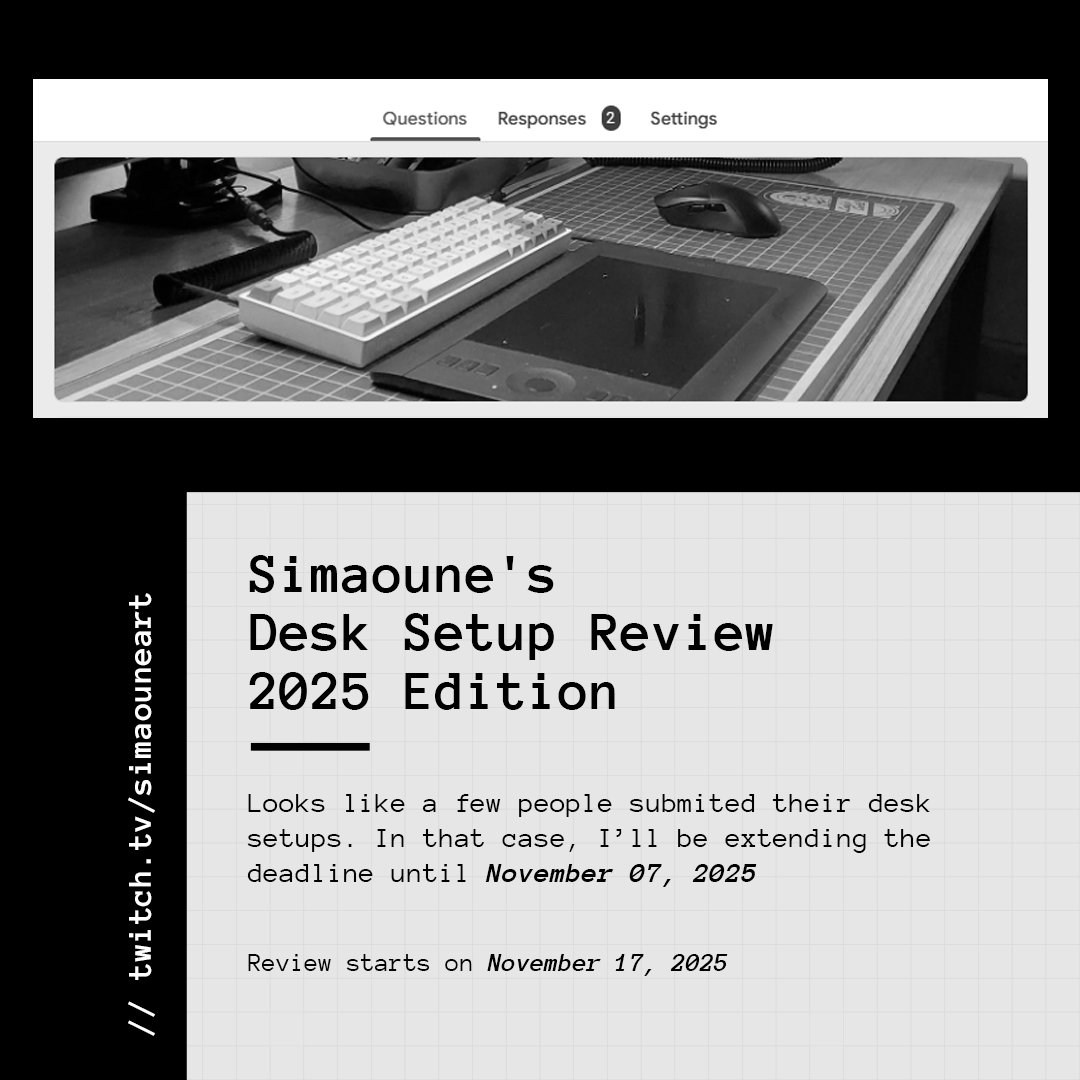 SimaouneArt's tweet photo. I'll be extending the deadline.

Place your Submissions here: https://t.co/mcCamFfufn 

Will review LIVE after the submission ended. 
https://t.co/WN95hEaCRa https://t.co/3wFMHd84p6