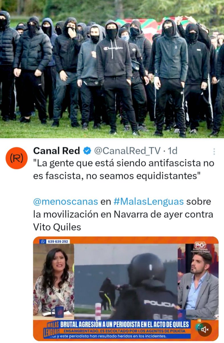 A la izquierda española hay que interpretarla siempre a la inversa. 
Cuando dicen revolución. Quieren decir golpe de estado. 
Resistencia,guerrilleros:Terroristas.
Democracia: Dictadura.
Honradez: Corrupción. 
Hombre de paz: Criminal
Antifascistas: Fascistas
Tolerancia: Violencia