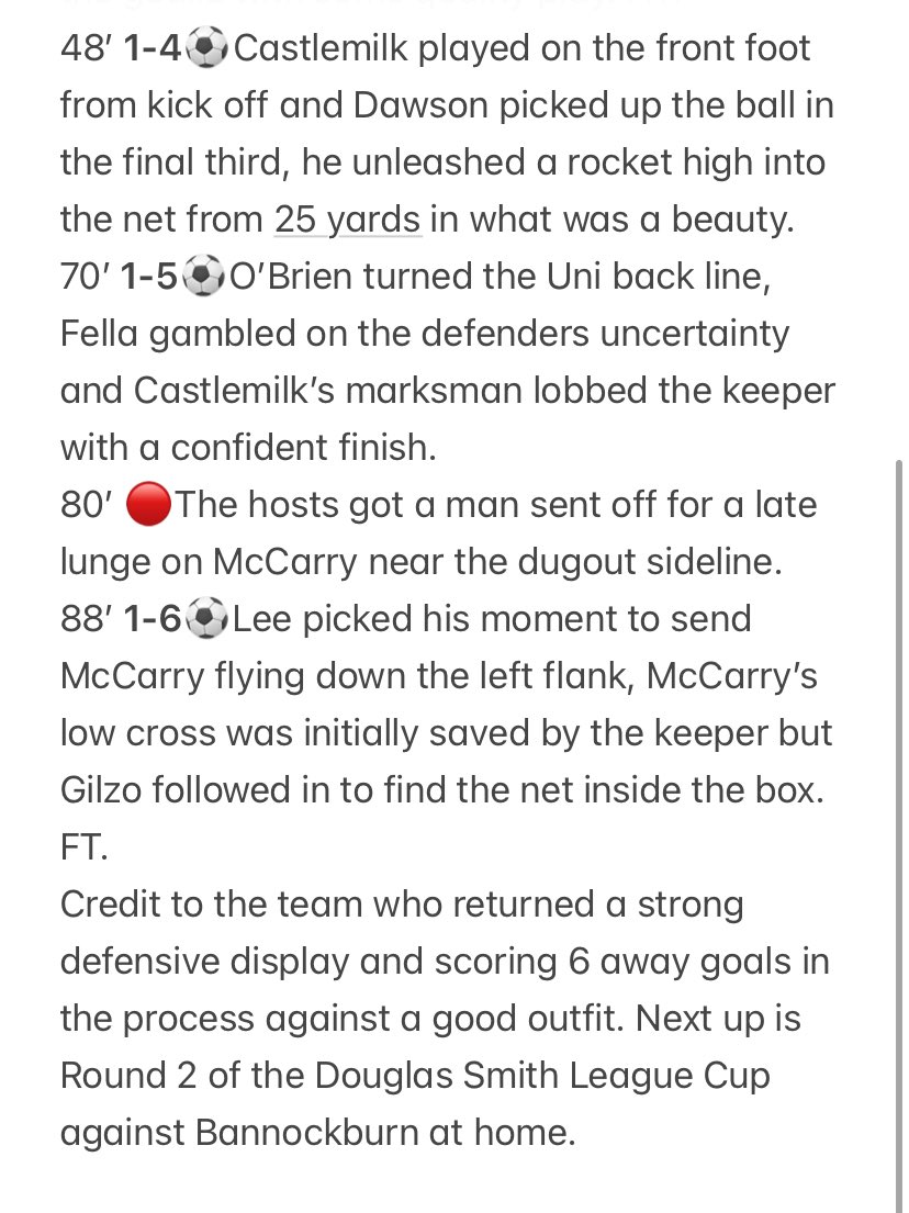 CCFC Saturday tweet media