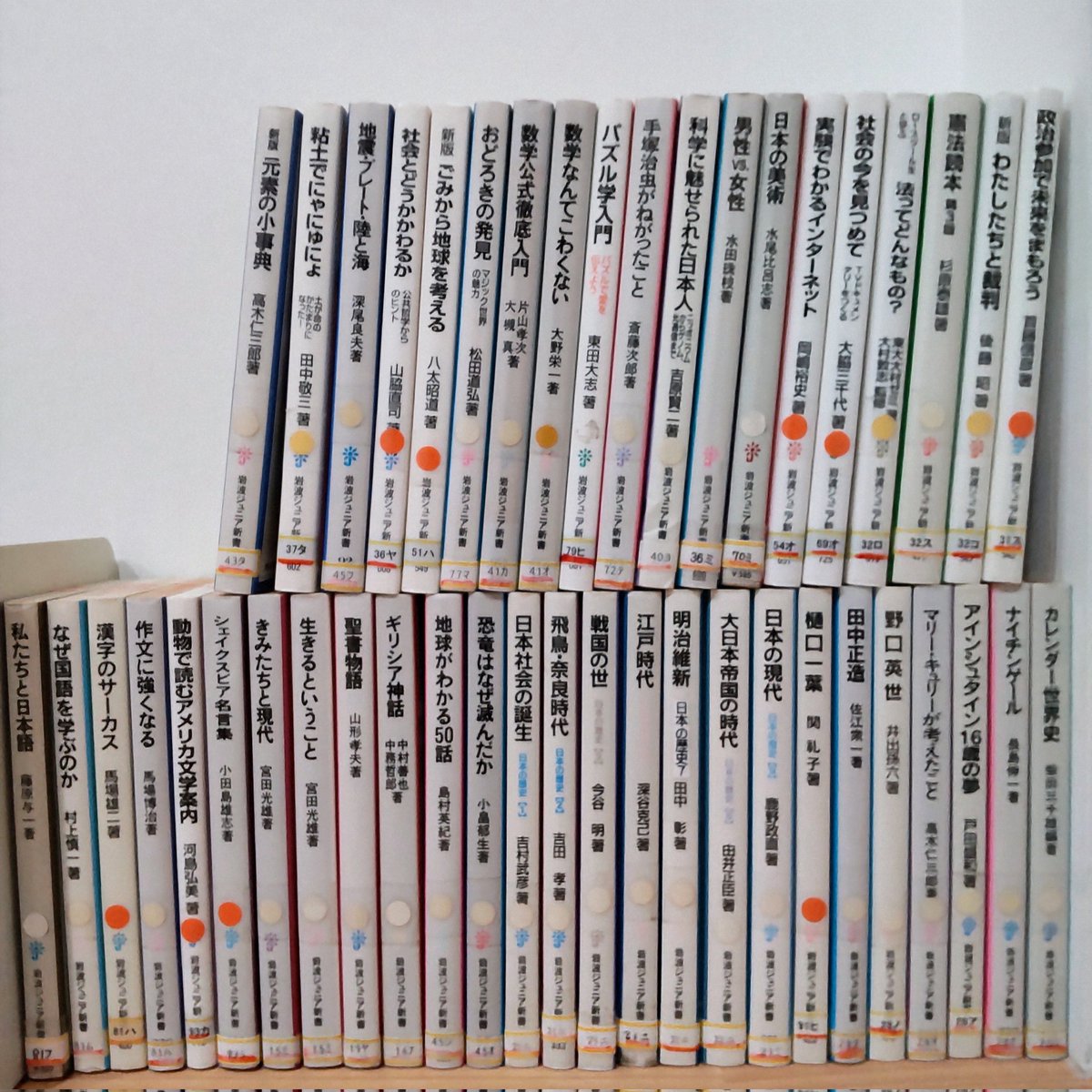coccoro2021's tweet photo. 松本市中央図書館のリサイクル本。岩波ジュニア新書がたくさん出ていました。こっころの蔵書として大切に、関心を持つ児童に読んでもらいたいと思います。

#学びのこっころ #草木のこっころ #松本市 #蔵書 #リサイクル本 https://t.co/KXx2EsWkjp
