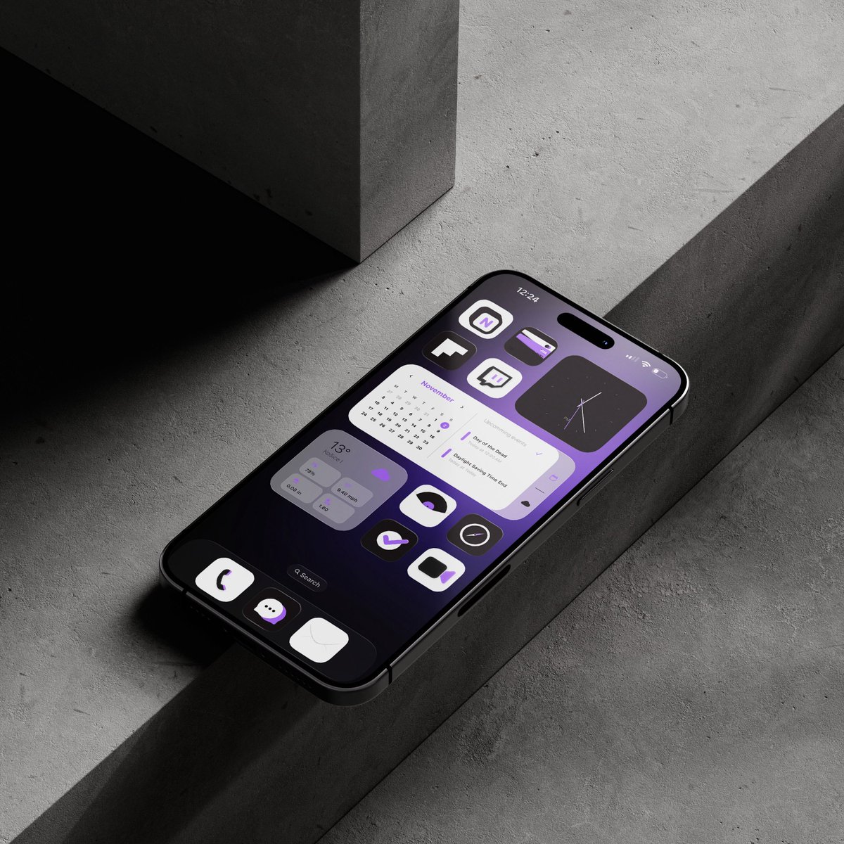 iOS homescreen setup 

Used: 
Widget&amp;icons: Vivo iOS widgets for widgy &amp; icons

Download links on widget and icon pack in my BIO

#widgy #ios #widget #ioshomescreen #customization