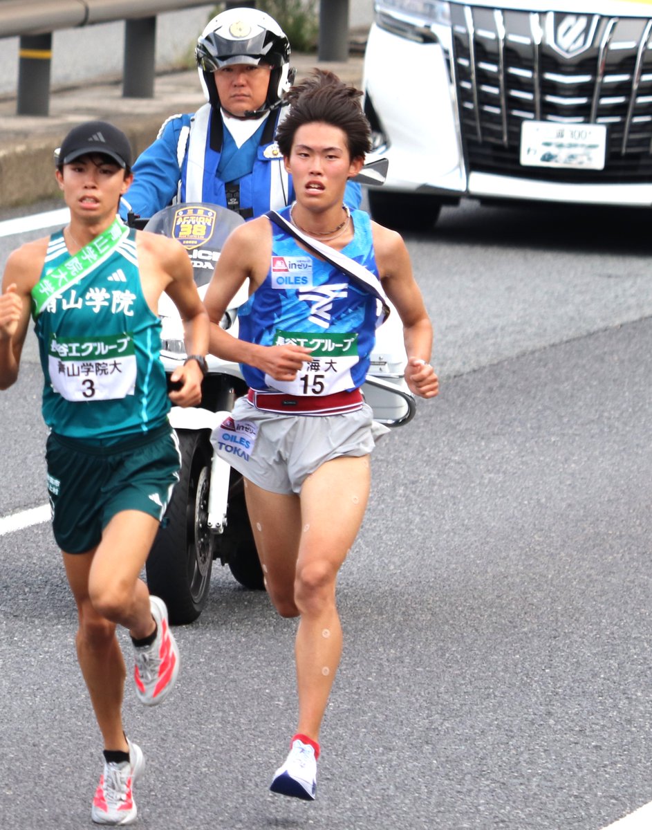 maco_min's tweet image. 2025.11.02
第57回全日本大学駅伝対校選手権大会
3区　花岡寿哉　選手（東海大学）②
#GoTOKAI
#全日本大学駅伝
#全日本駅伝