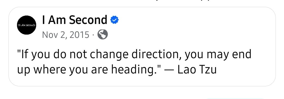 mattprieur's tweet photo. Good Advice.... #IAmSecond https://t.co/fT6NHN2u17