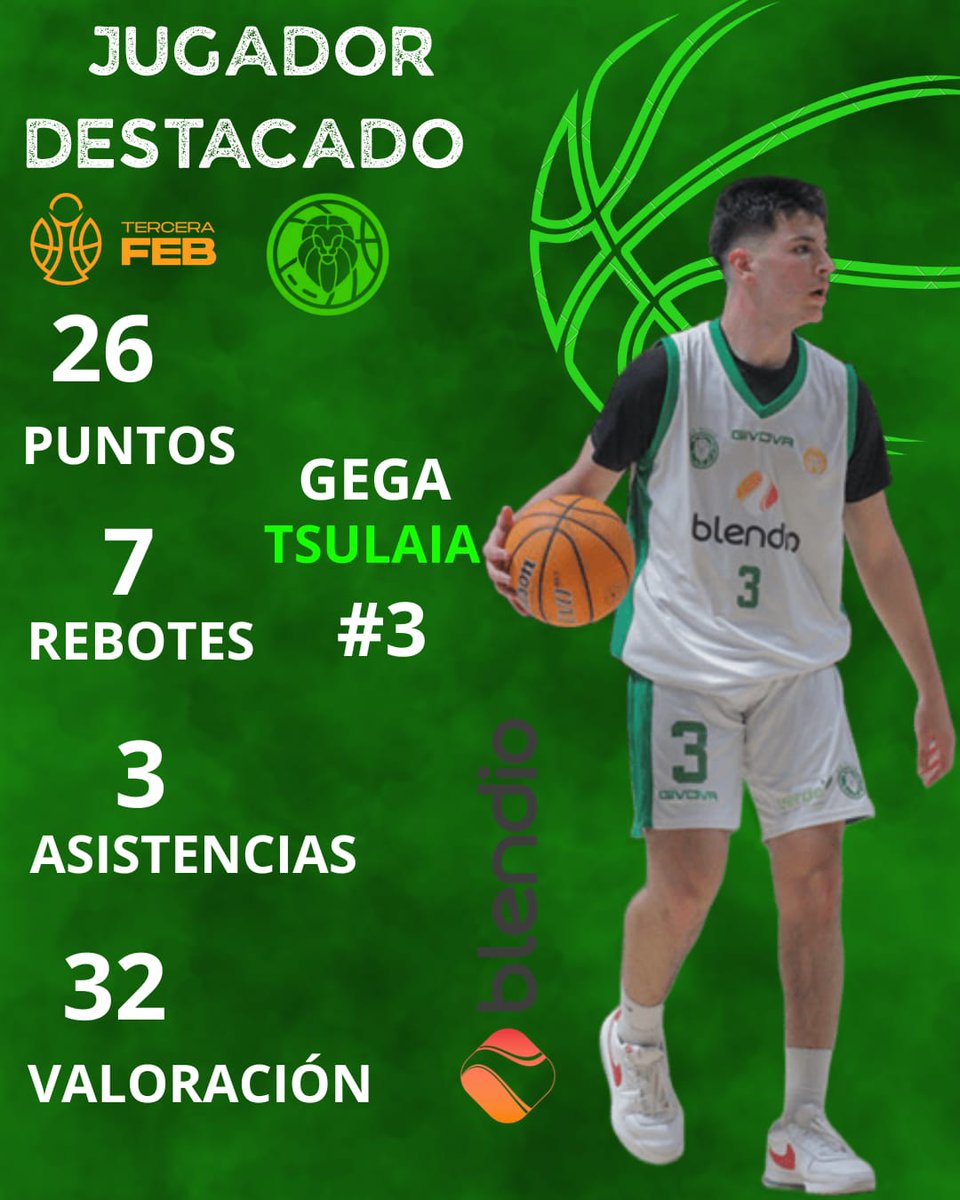 🌟 MVP 🌟 <a href="/eric_amandio/">Eric Amandio</a> está on fire 🔥

➡️ 28 puntos
➡️ 8 rebotes
➡️ 3 asistencias
➡️ 9 faltas recibidas
➡️ 38 de valoración

Y no podemos dejar de lado a Gega, que su actuación bien merece una mención honorífica 🎩
