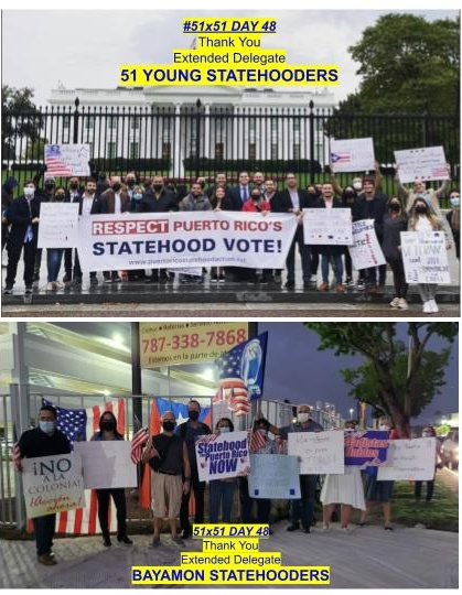 4TO ANIVERSARIO #51x51
En NOV 1 2021 Dia 48
DOBLE 51X51

✔️51 JOVENES ESTADISTAS DE #PuertoRico
demandan la #Estadidad en The White House
✔️DELEGADOS EXTENDIDOS DE BAYAMON
RECHAZAN EL COLONIAJE desde Santa Rosa Mall

#Estadidad🇺🇸🇵🇷la <a href="/FuerzaDPueblo/">Fuerza del Pueblo</a> 
#Bayamón #Luchadores