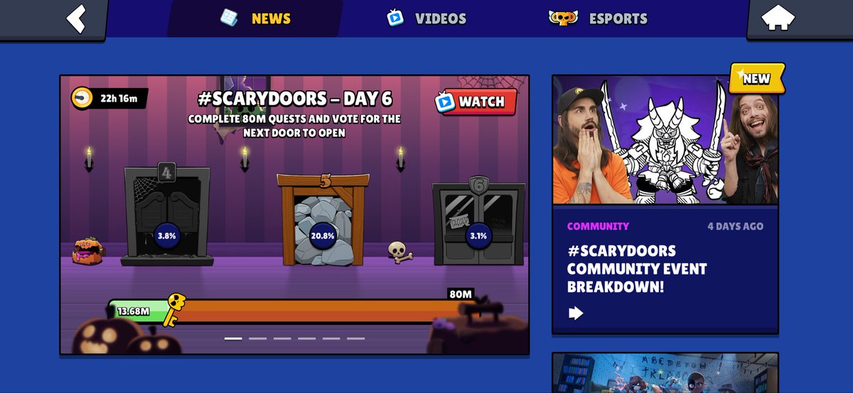 Day 6 of #Scarydoors event in #BrawlStars . Could this be the Kenji skin?!? 🚪 # 5