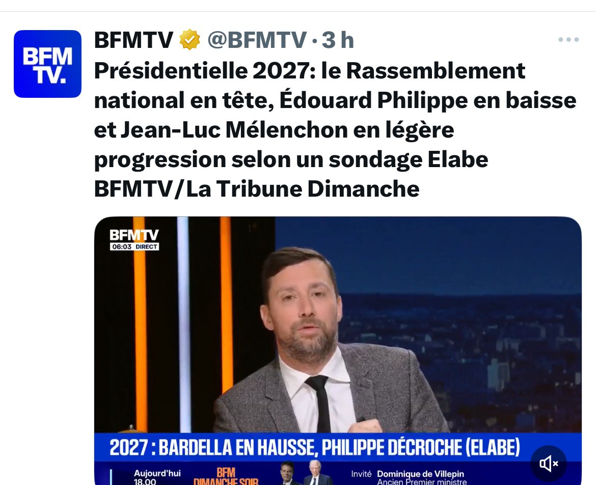 ibalkany's tweet image. Dernier sondage #Elab sur la #Présidentielle2027 ...
Un constat irréfutable : seuls les &quot;extrêmes&quot; progressent...
La faute à qui ? Vous avez deux heures pour répondre !
#RN #LFI #Bardella #Melenchon