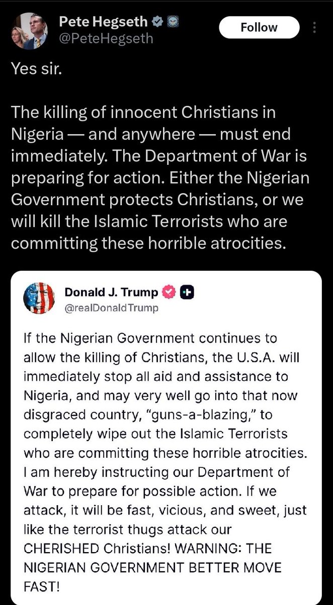 BraineeGa's tweet image. delicate place to be as a Nigerian.

the NGN govt, over the years, has run this country deep underground. basic responsibilities of govt are abandoned with leaders looting all resources.

as a third party observer, it gives room for divide &amp;amp; conquer bc the majority feel the…